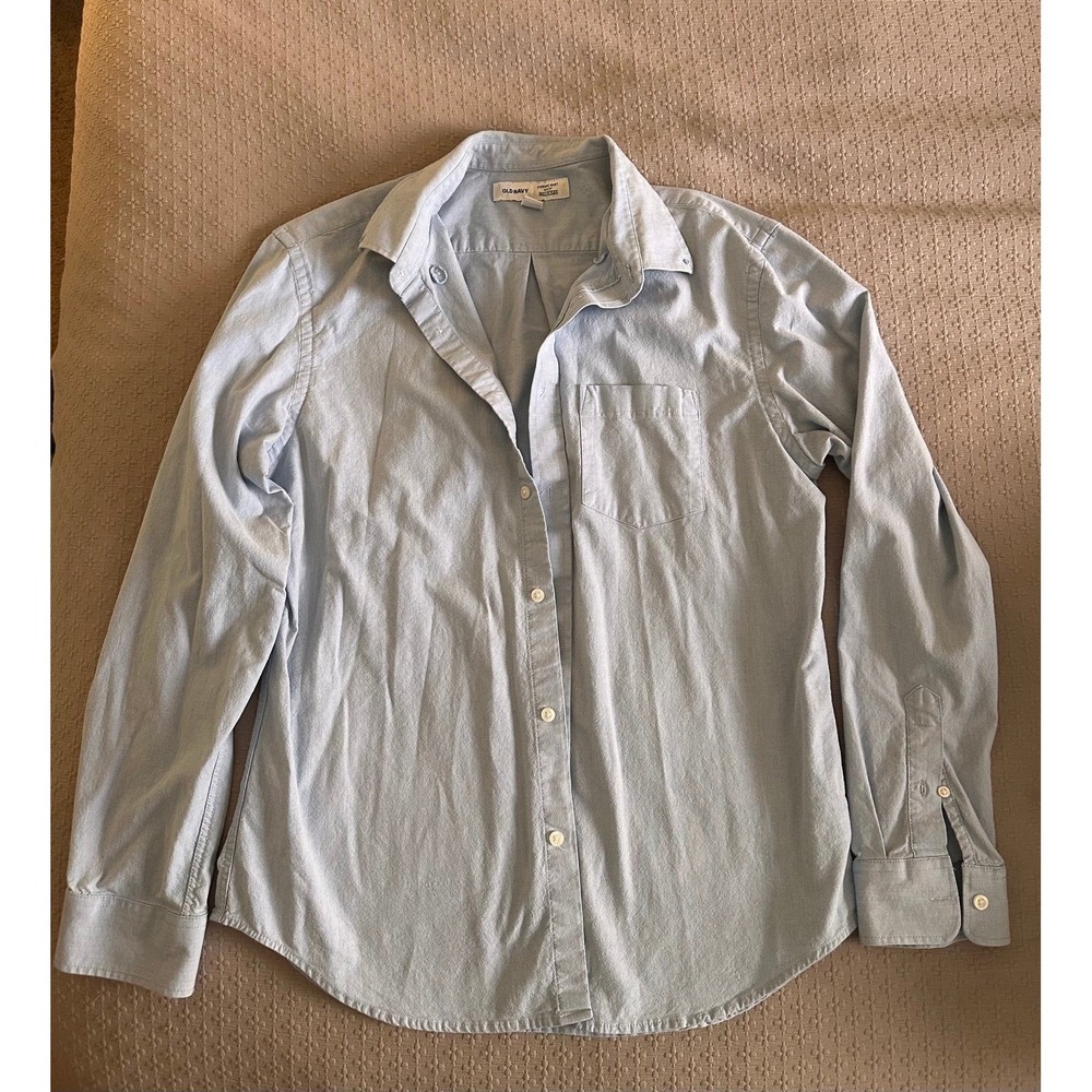 Old Navy Men's Everyday Slim Fit Large long sleeve button up collared shirt